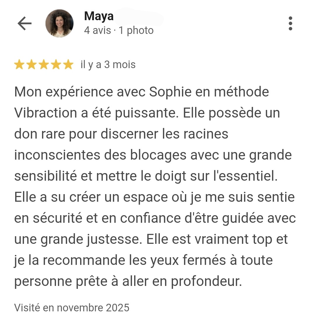 Avis Google - Vibraction